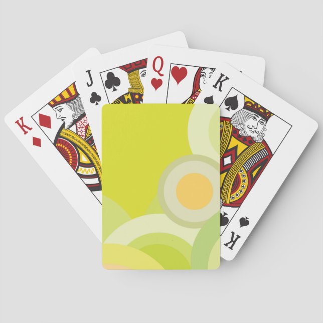 Sunny colours playing cards (Back)