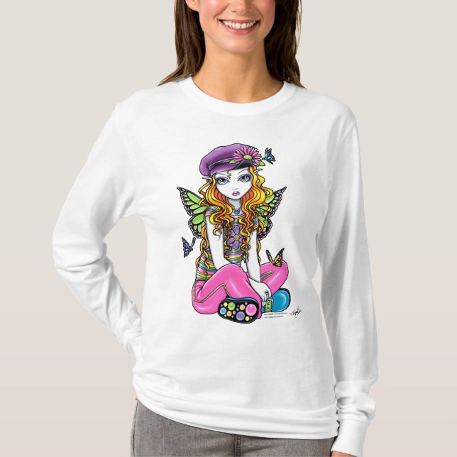 "Sunny" Cute Rainbow Butterfly Fairy Top (Front)