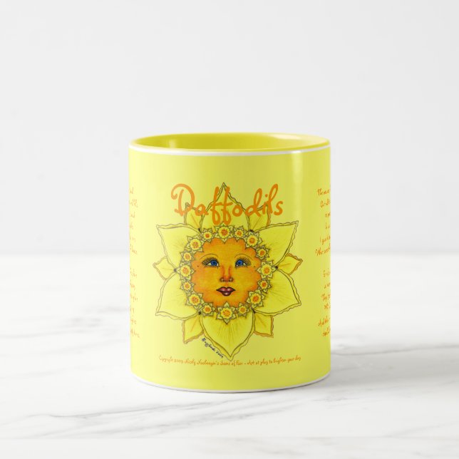 Sunny Daffodil -Two Tone Mug (yellow) #3 (Center)
