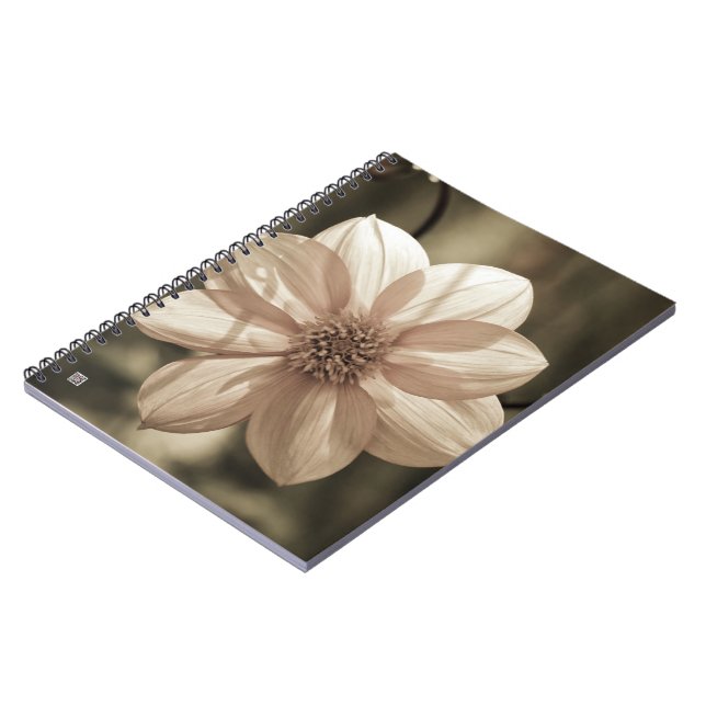 Sunny Dahlia Spiral Notebook (Left Side)