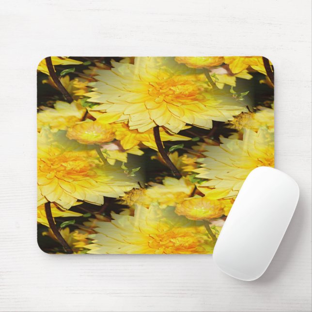 Sunny Dahlias.... Mouse Pad (With Mouse)