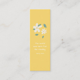 Sunny Daisy Customisable Mini Bookmark  Calling Card