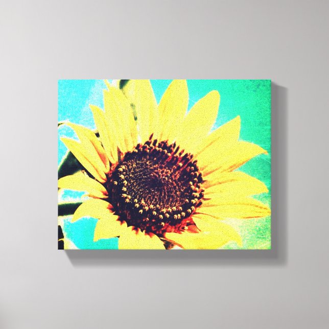 Sunny Day, A Sunflower Canvas Print (Front)