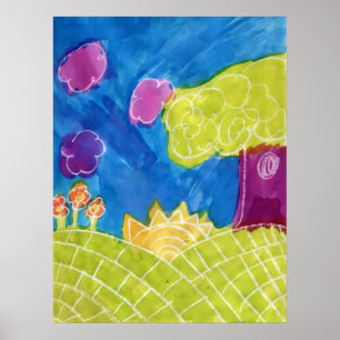 Sunny Day Art Poster Print