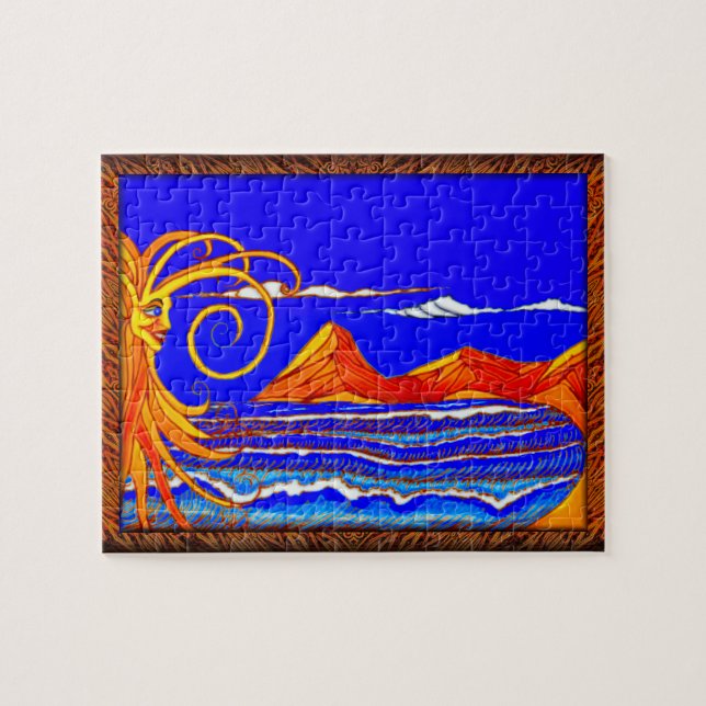 Sunny Day at the Beach  Jigsaw Puzzle (Horizontal)