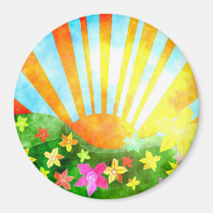 Sunny Day Colourful Magnet
