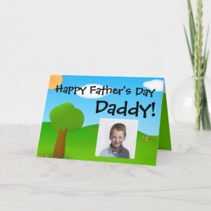 Sunny Day Daddy Father's Day Photo Greeting Card
