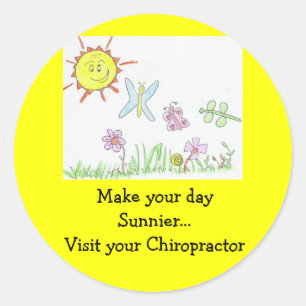 Sunny day...Feeling good Classic Round Sticker