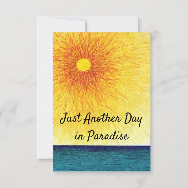 Sunny Day hand drawn greeting card (Front)