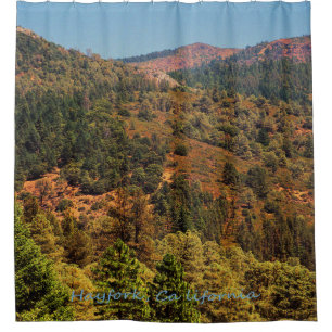 Sunny day in Hayfork, California...... Shower Curtain