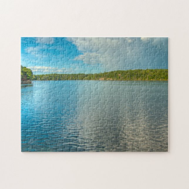 Sunny Day on Pleasant Lake Puzzle (Horizontal)
