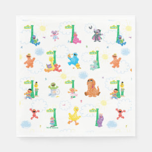 Sunny Day Sesame Street Pattern Napkin