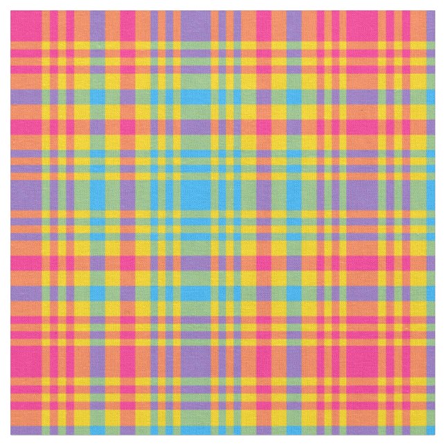 Sunny Days Plaid Fabric (Close Up)