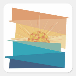 Sunny Days Square Sticker