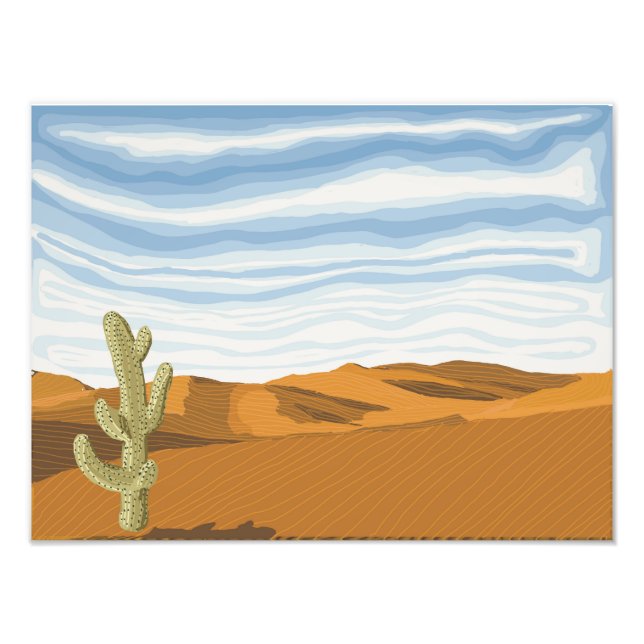 Sunny Desert Day Photo Print (Front)