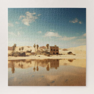 Sunny Desert Oasis Jigsaw Puzzle