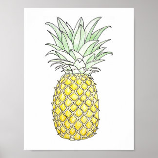 Sunny Disposition: Pineapple Poster