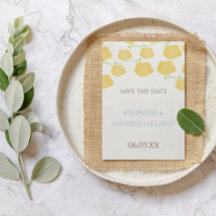 Sunny Elegance Yellow Rose Modern Wedding