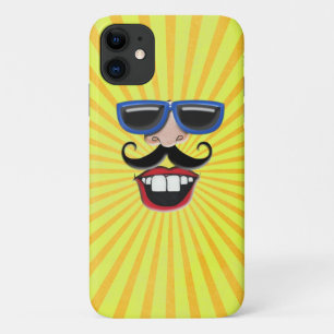 Sunny face with sunglasses Case-Mate iPhone case