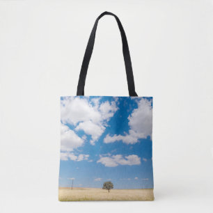 sunny field tote bag