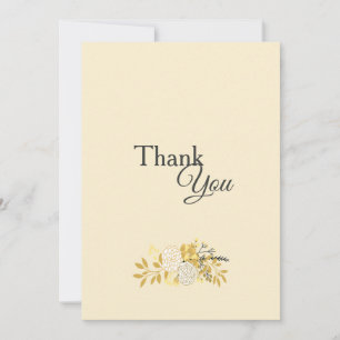 Sunny Floral Thank You Card