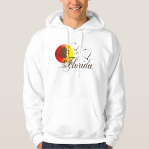 Sunny Florida Beaches Sunset Seagulls Hoodie