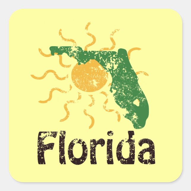 Sunny Florida Stickers (Front)