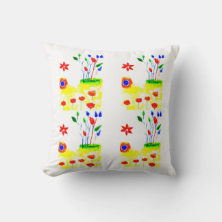 Sunny Flowers Bright Day Nature Cushion