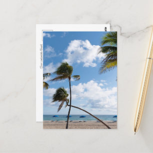 Sunny Fort Lauderdale Beach Postcard