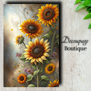 Sunny Garden Art Decoupage Tissue Paper