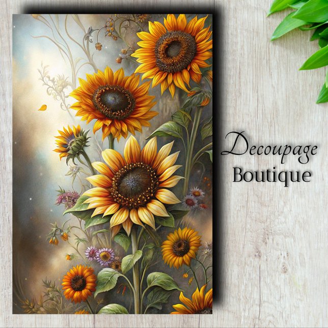 Sunny Garden Art Decoupage Tissue Paper (Sunny Garden Art Decoupage Tissue Paper)