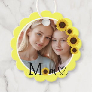 Sunny Gratitude with a lovely photo  Favour Tags