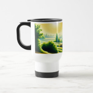 Sunny Green Valley Travel Mug – Lush Hills Bright 