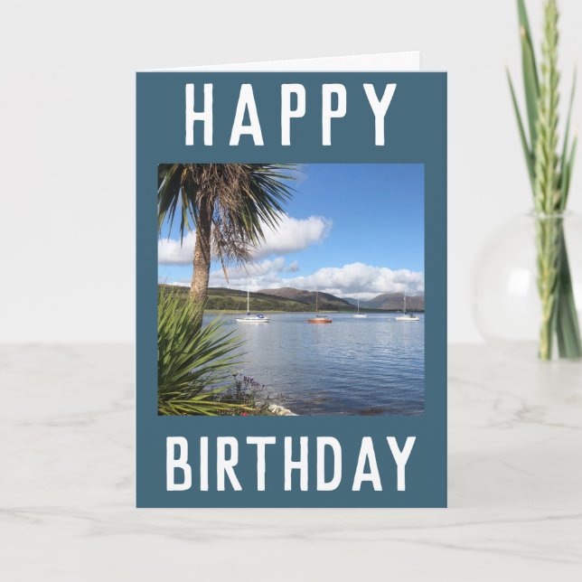 Sunny Kames Bay on the Isle of Bute, Scotland Card (Front)