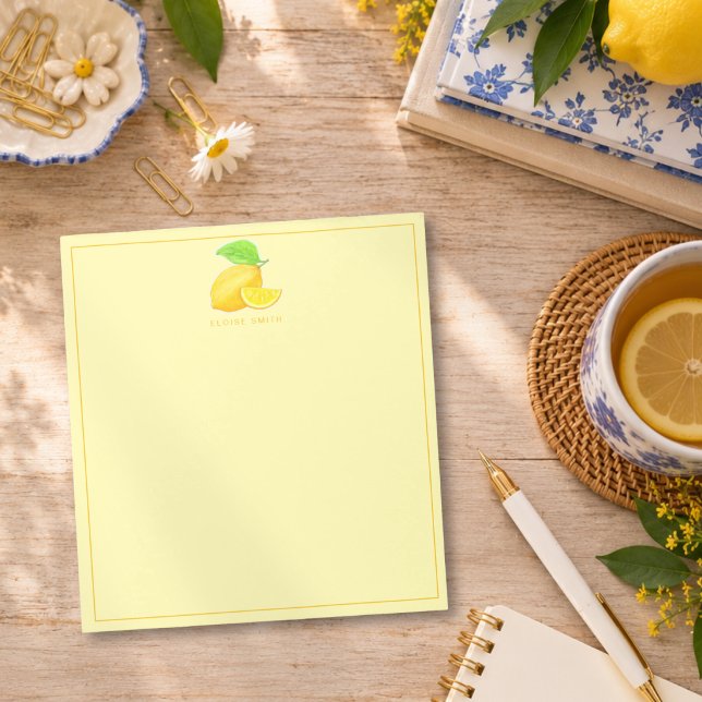 Sunny Lemon Citrus Notepad (Creator Uploaded)