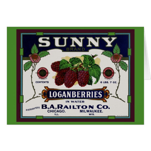 Sunny Loganberry Fruit (Front Horizontal)