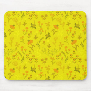 Sunny meadow flowers mouse pad