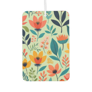 Sunny Meadow Pop Minimalist modern floral Car Air Freshener