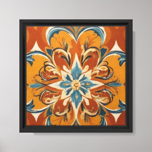 Sunny Mediterranean Mandala Canvas Print