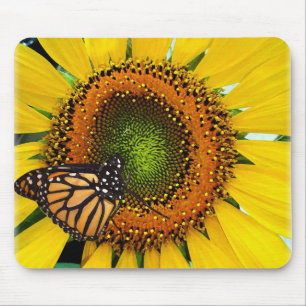 Sunny Monarch Butterfly Mousepad
