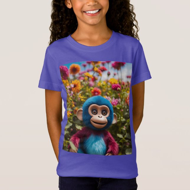 Sunny Monkey Bliss – Baby Fine Jersey Tee (Front)