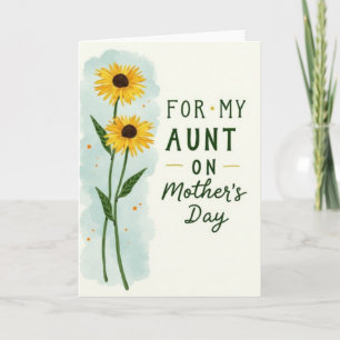 Sunny Mothers Day Aunt Card