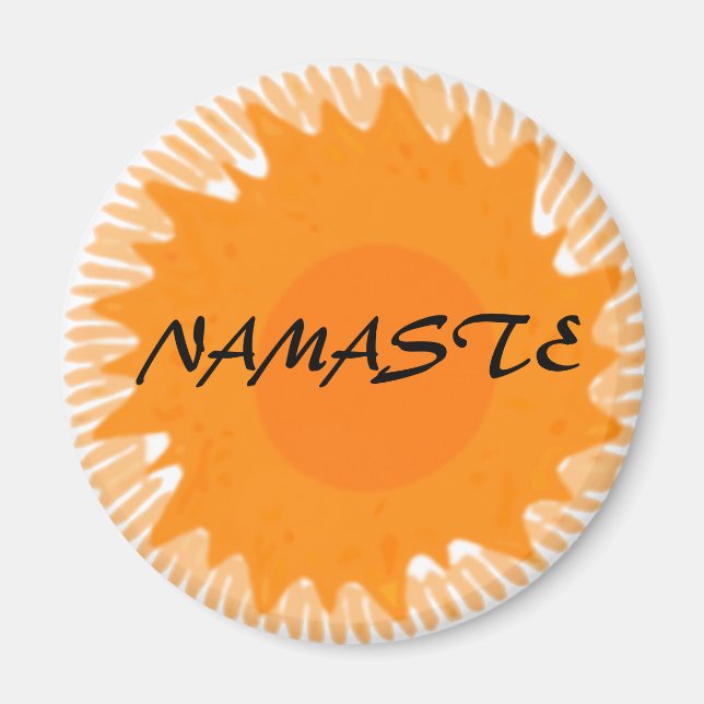 Sunny Namaste - Yoga Magnets (Front)