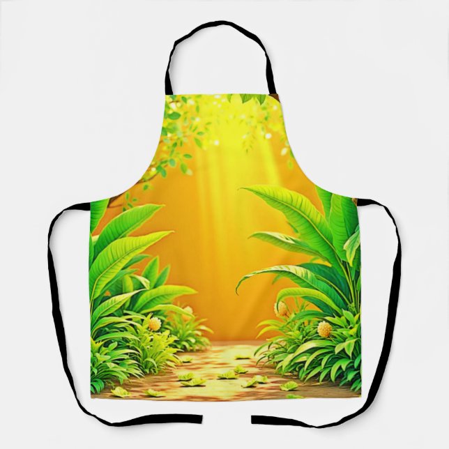 Sunny Nature Path Art Apron (Front)