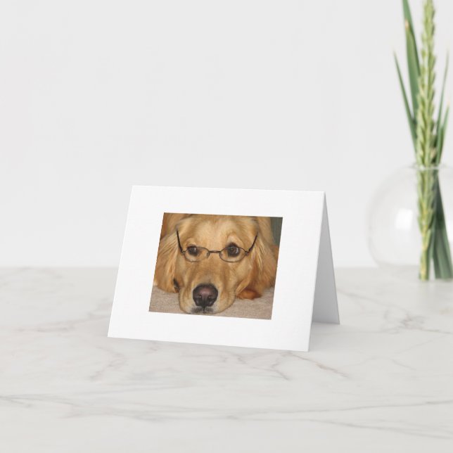 Sunny Note Card - Sunshine Golden Retriever Resc (Front)