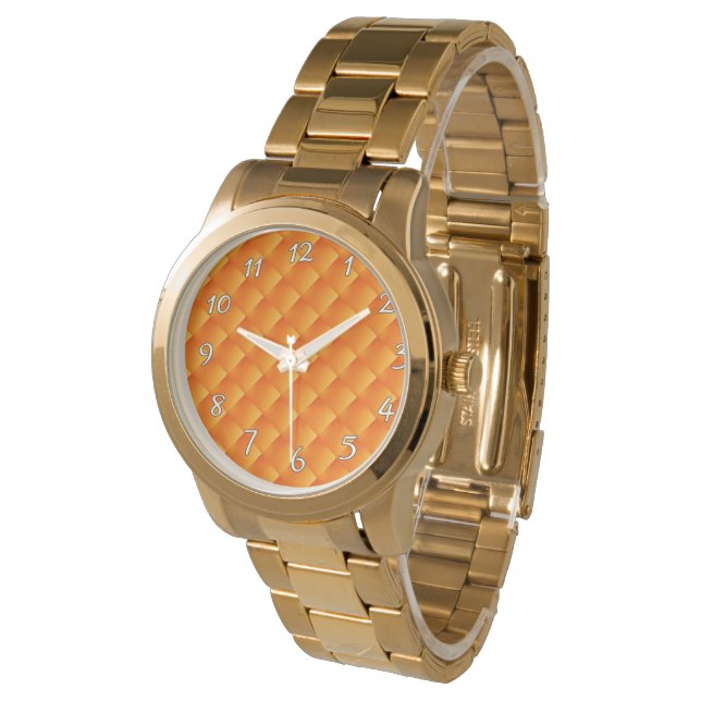 Sunny Orange   Vintage Mens Watch (Angled)