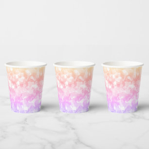 Sunny Pastel Colours Bubbly Polka Dots Paper Cups