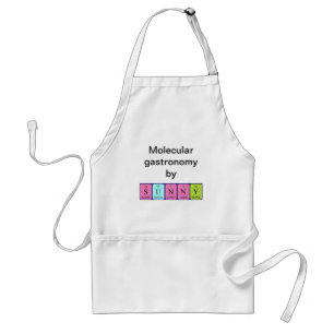 Sunny periodic table name apron