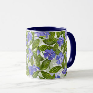 Sunny Periwinkle Days Pattern Mug