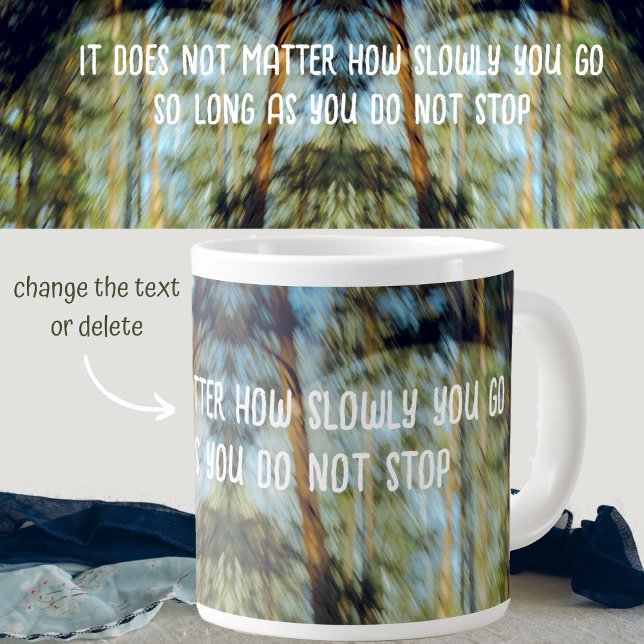 Sunny pine forest large coffee mug (Creator Uploaded)